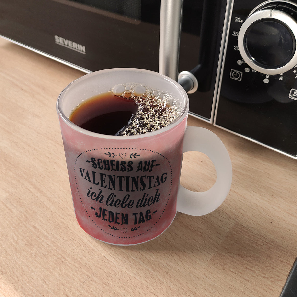 Scheiß auf Valentinstag, ich liebe dich jeden Tag Kaffeebecher