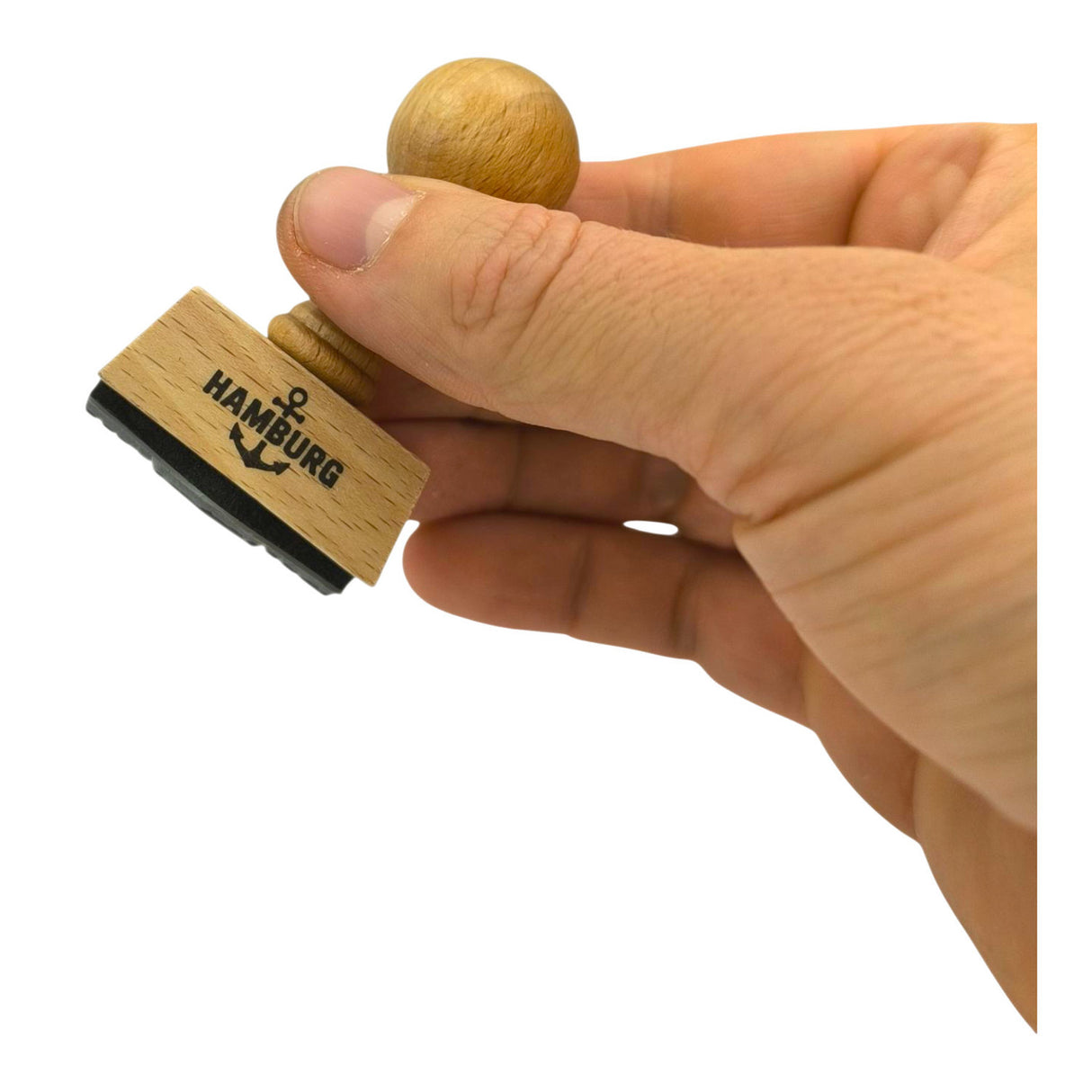 Hamburg Holzstempel mit Anker