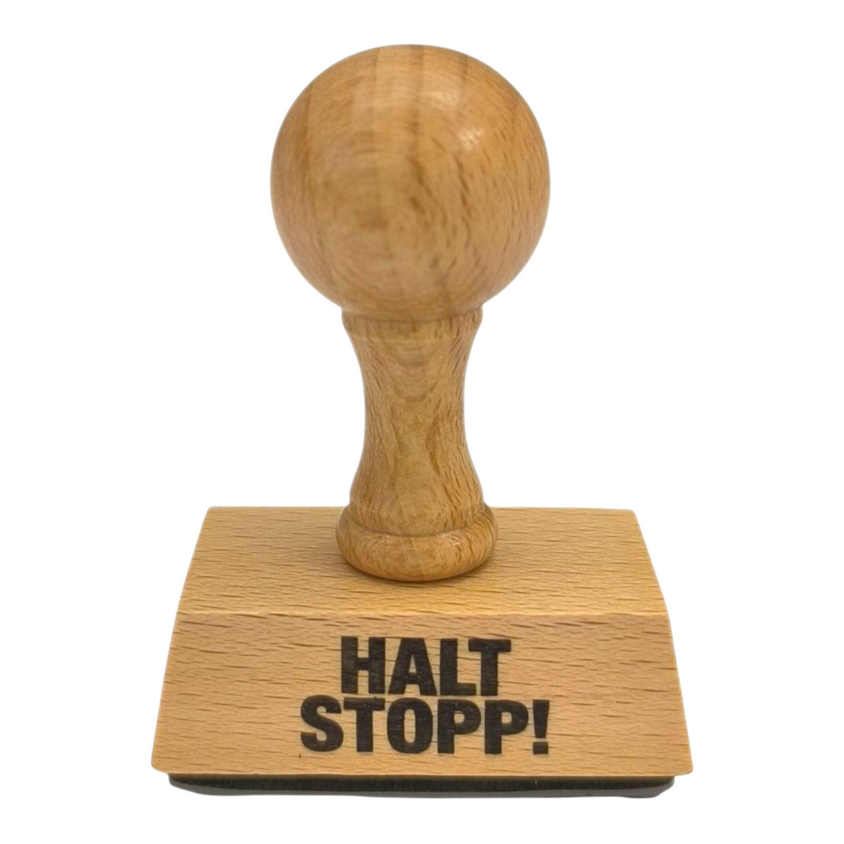 Halt Stopp! Holzstempel