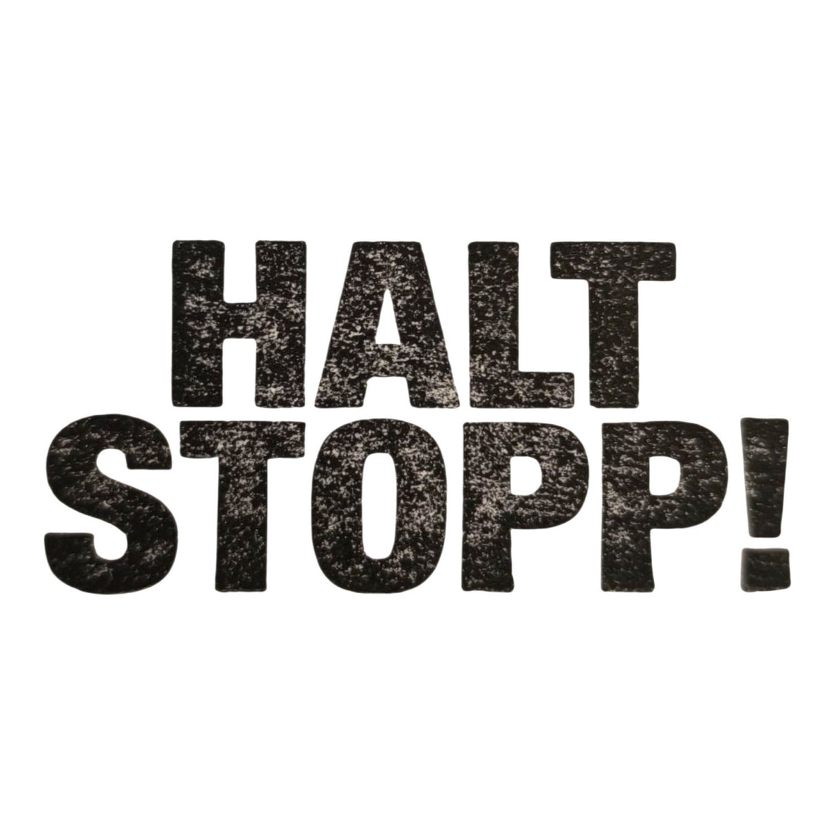 Halt Stopp! Holzstempel