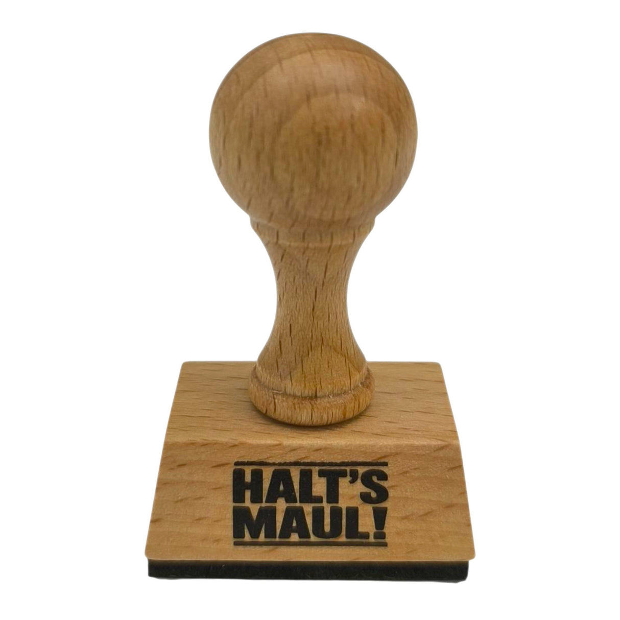 Halt's Maul Holzstempel