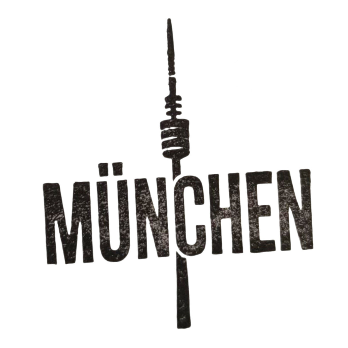 München Holzstempel mit Olympiaturm