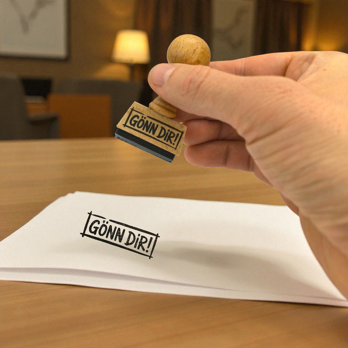 Gönn dir! Holzstempel