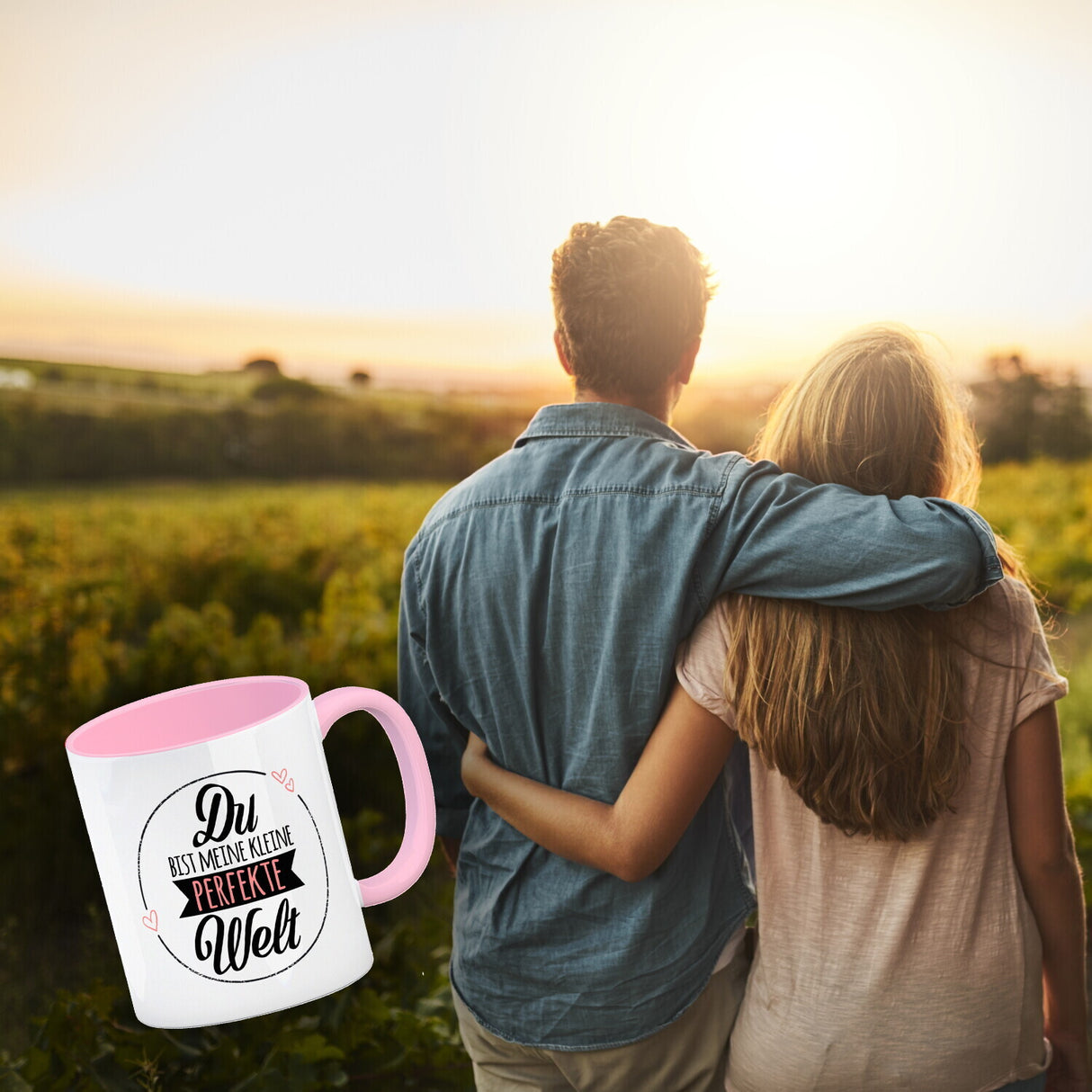 Du bist meine kleine perfekte Welt Kaffeebecher
