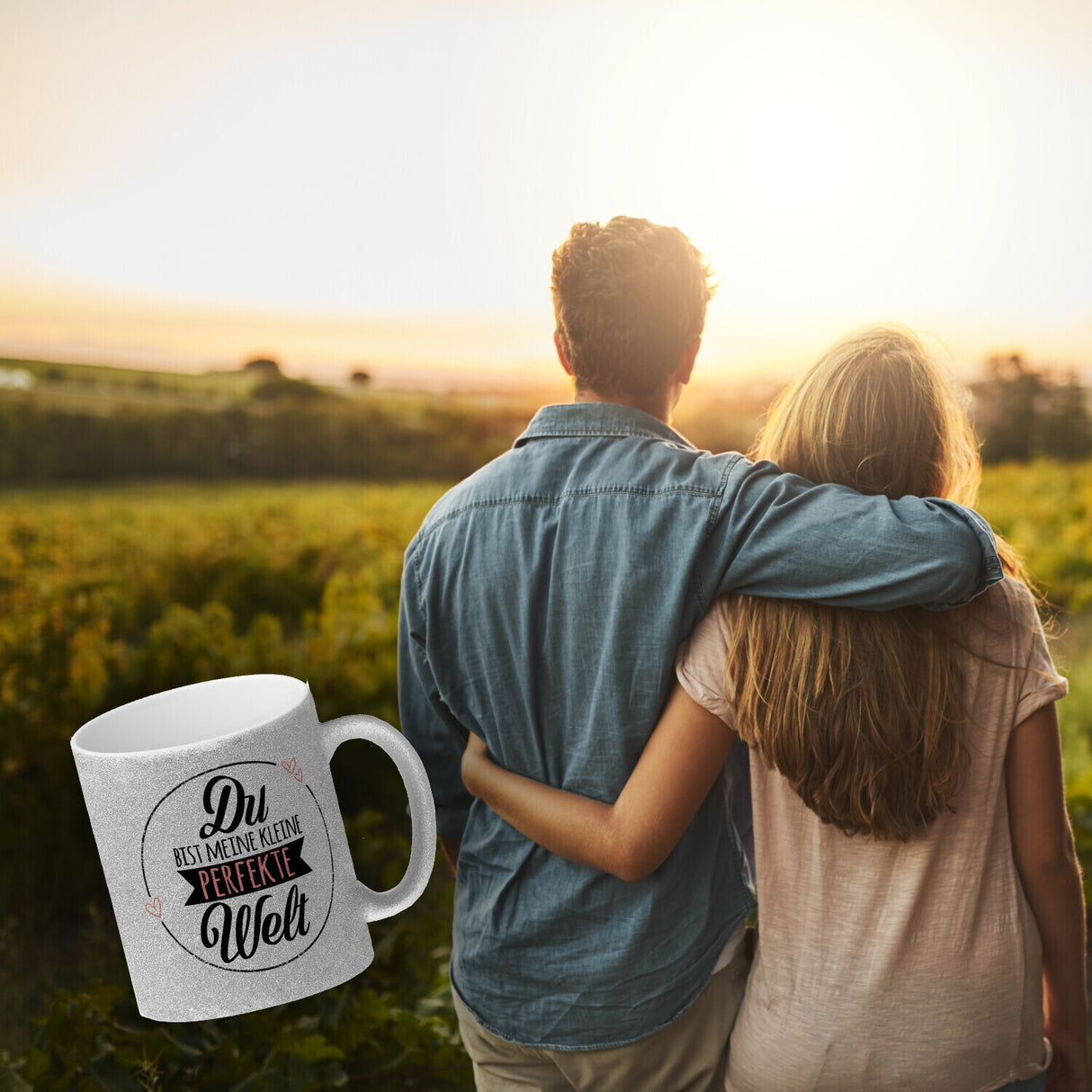 Du bist meine kleine perfekte Welt Kaffeebecher