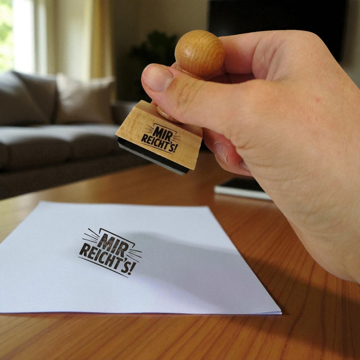 Mir reicht's! Holzstempel