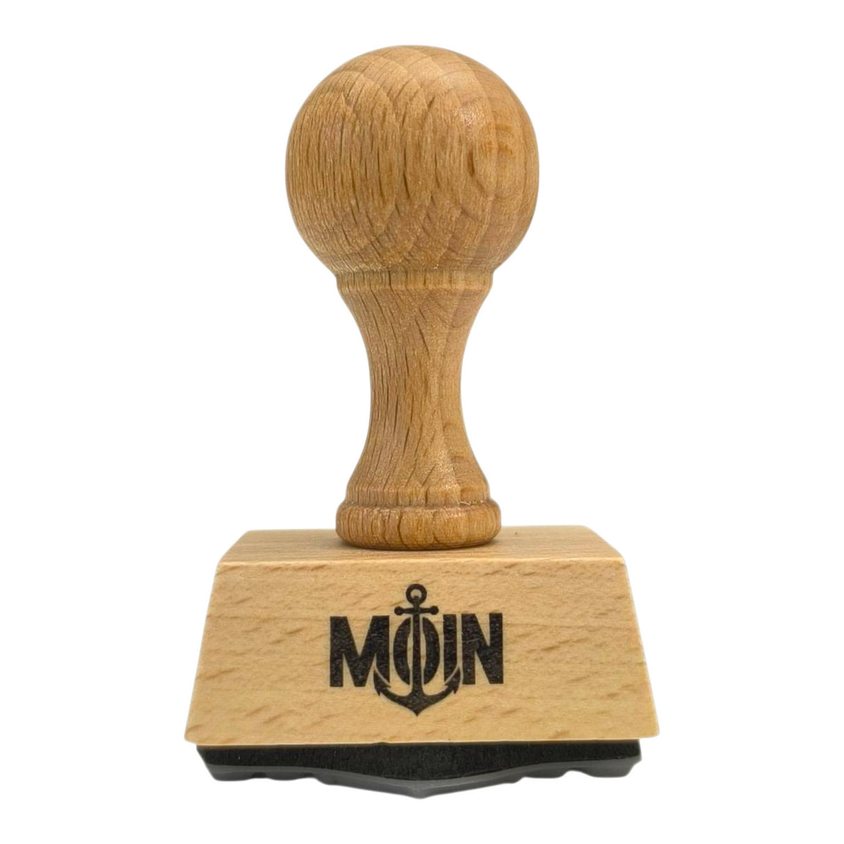Moin Holzstempel mit Anker