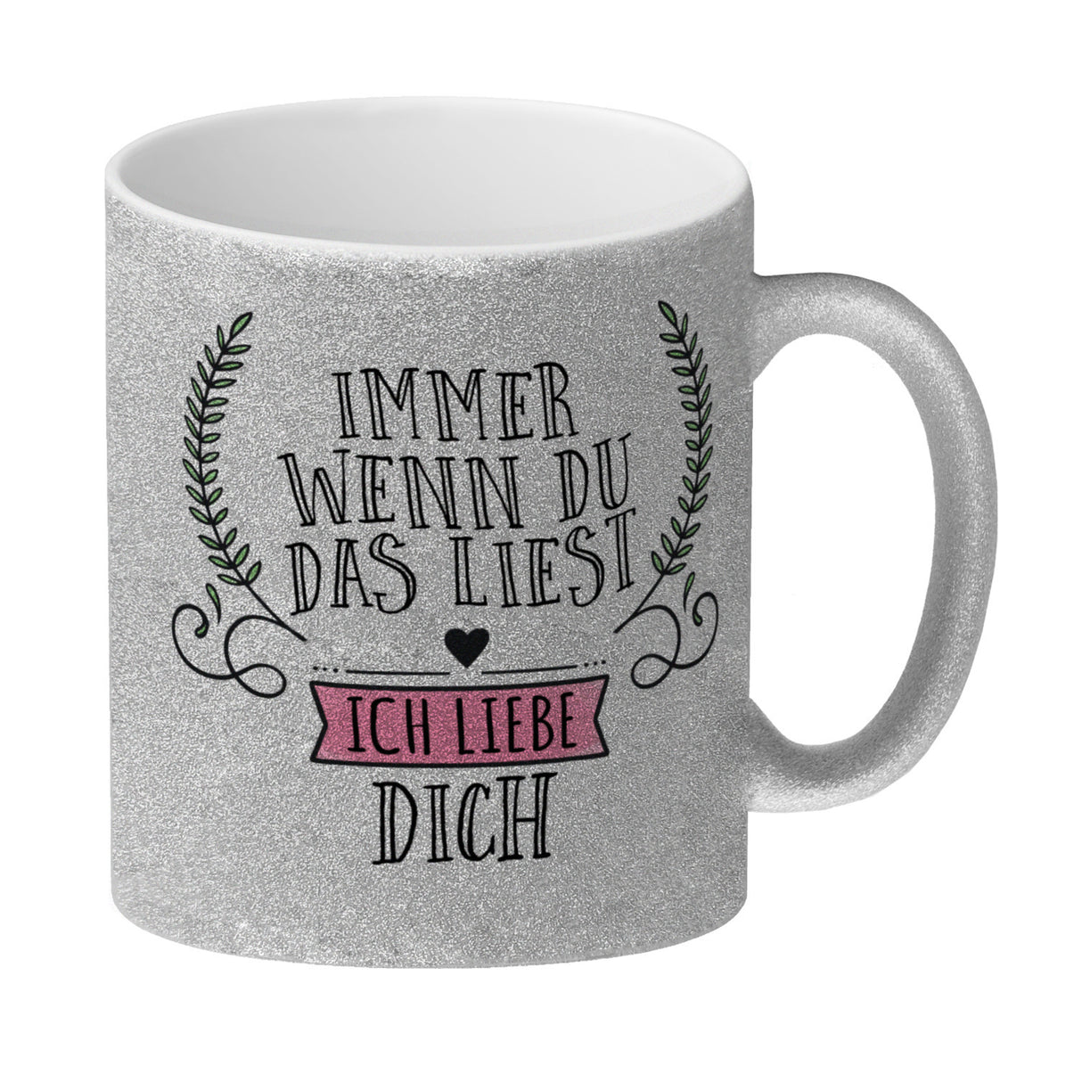 Immer wenn du das liest: Ich liebe dich Valentinstag Kaffeebecher