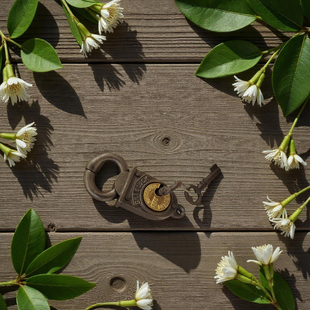 Crab Lock Railway Deko Vorhängeschloss - Eisenbahn Krabbenschloss mit Schlüsseln