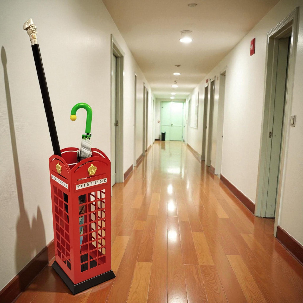 Rote Telefonzelle Schirmständer - Spazierstockständer London