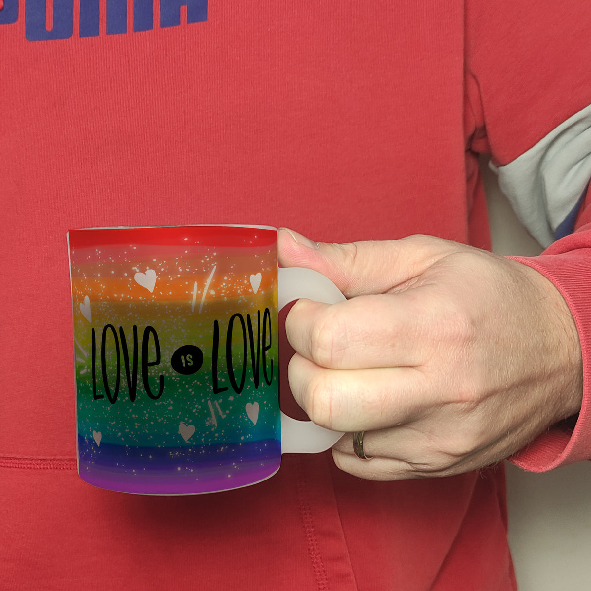 Love is Love Regenbogen Kaffeebecher