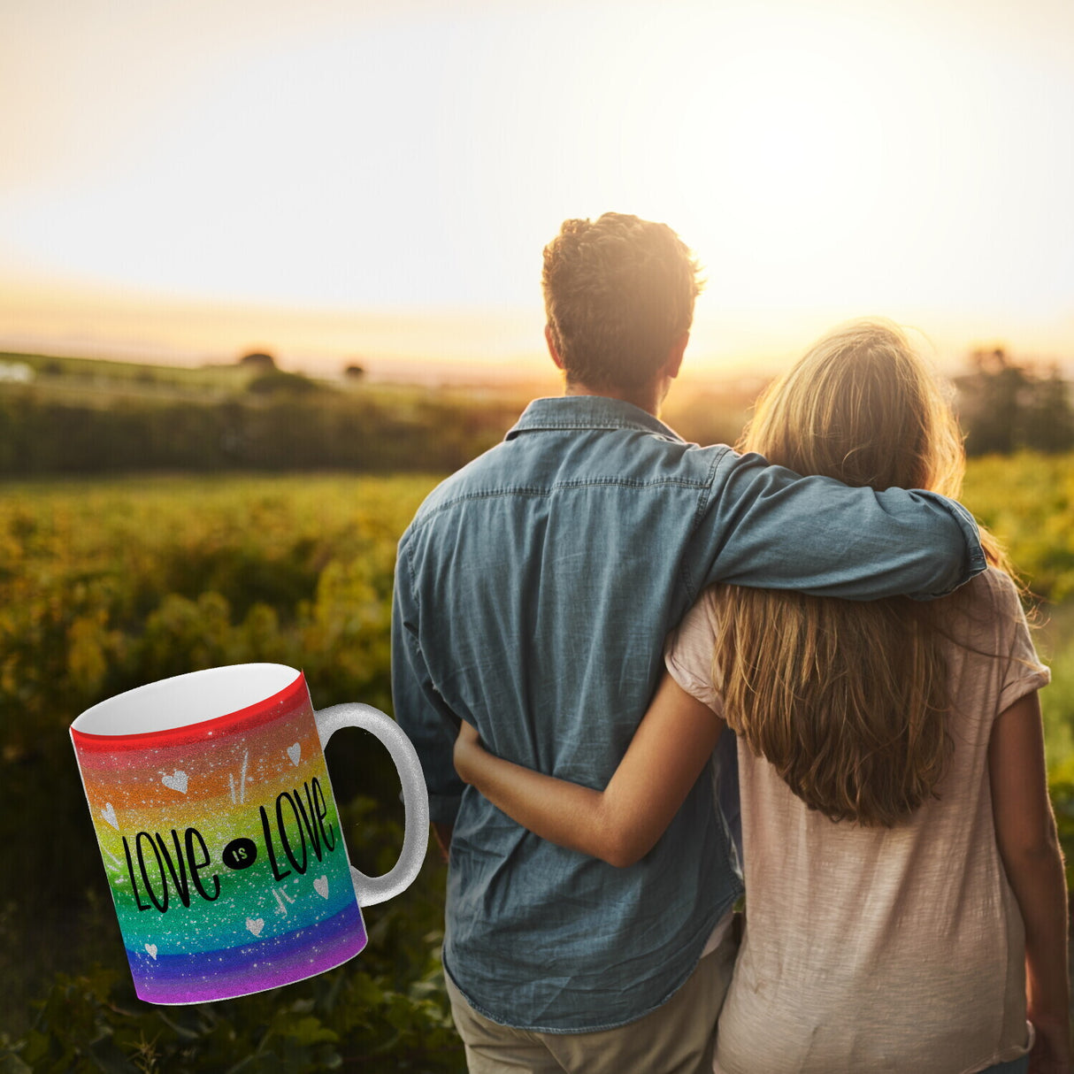 Love is Love Regenbogen Kaffeebecher