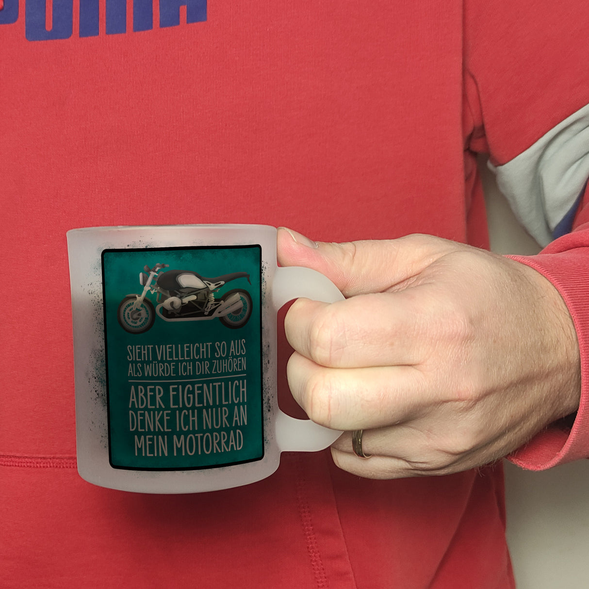 Ich denke nur an mein Motorrad Kaffeebecher