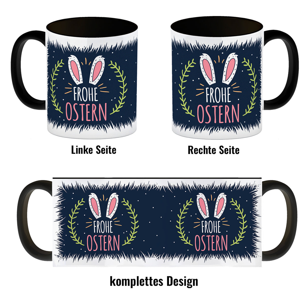 Kaffeebecher mit Spruch: Frohe Ostern