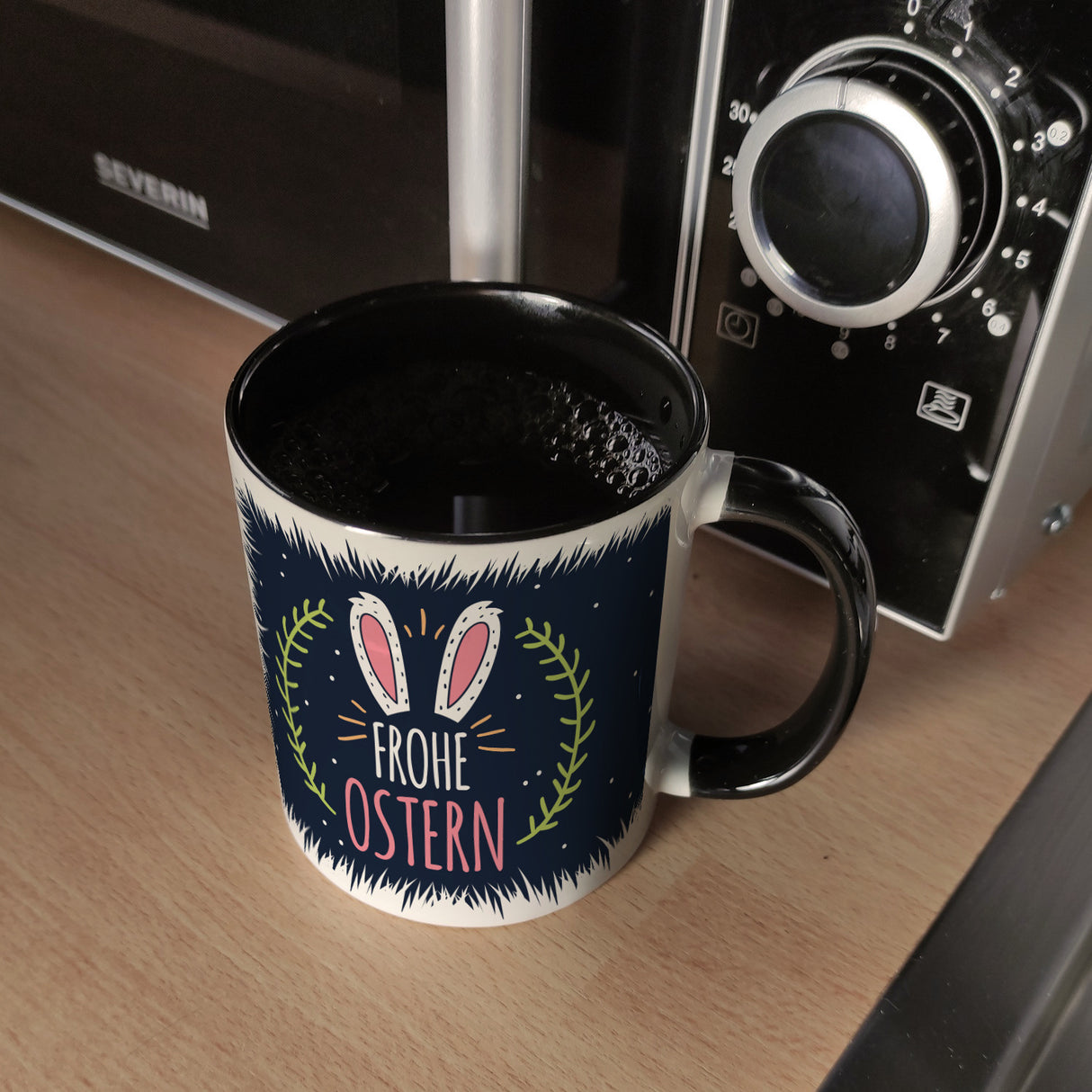 Kaffeebecher mit Spruch: Frohe Ostern