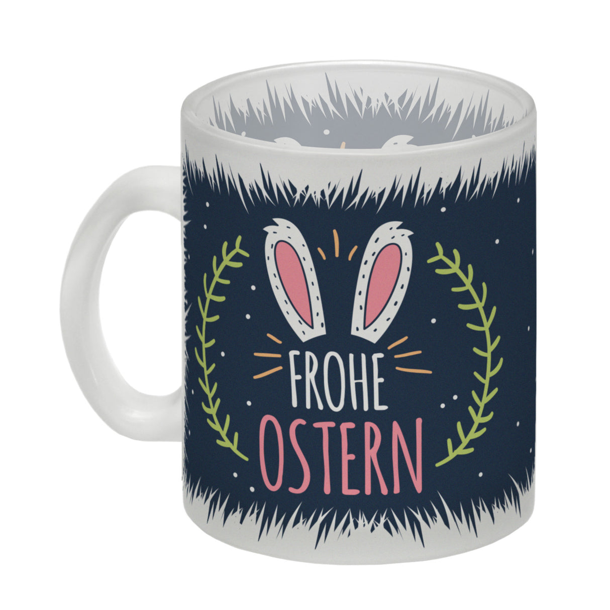Kaffeebecher mit Spruch: Frohe Ostern