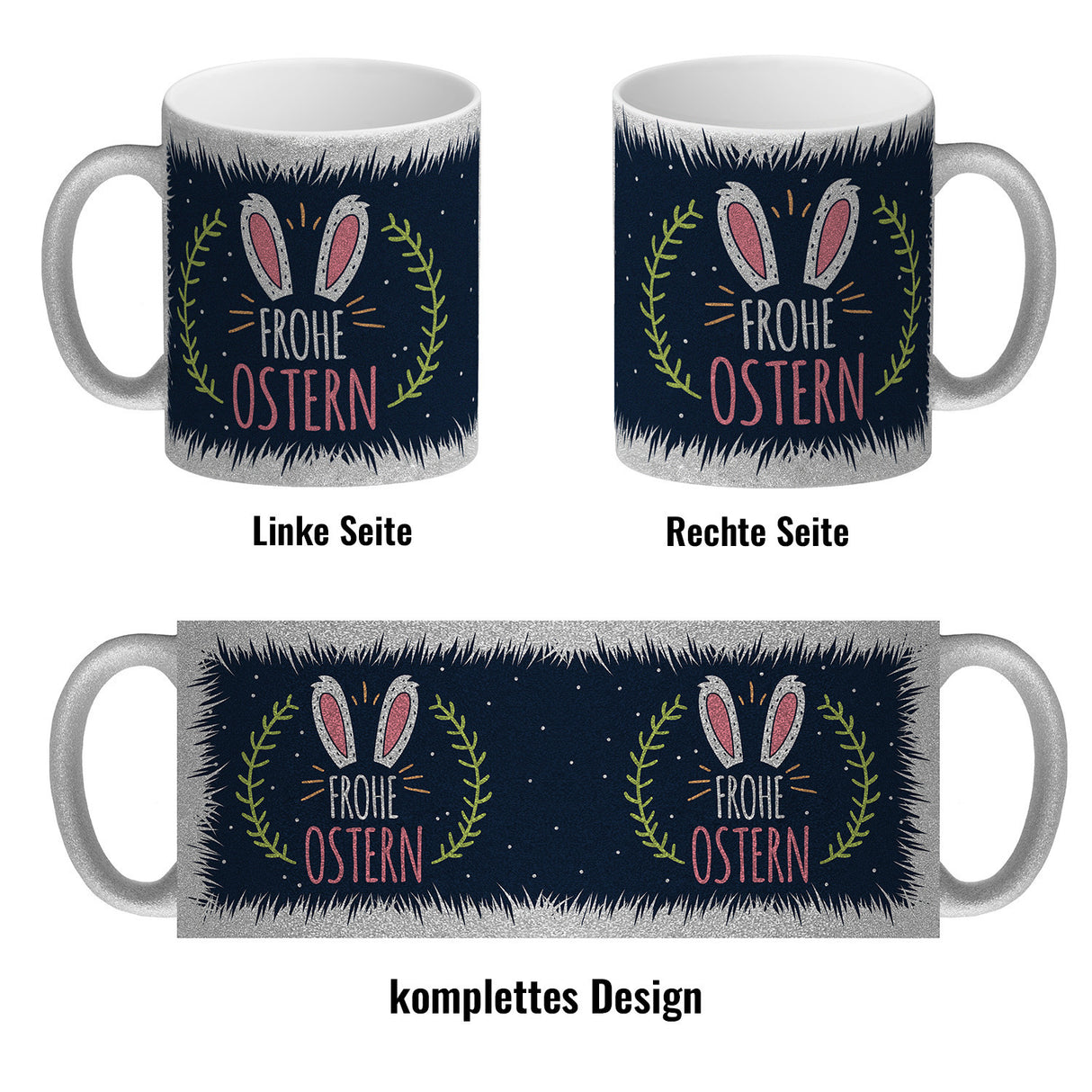 Kaffeebecher mit Spruch: Frohe Ostern