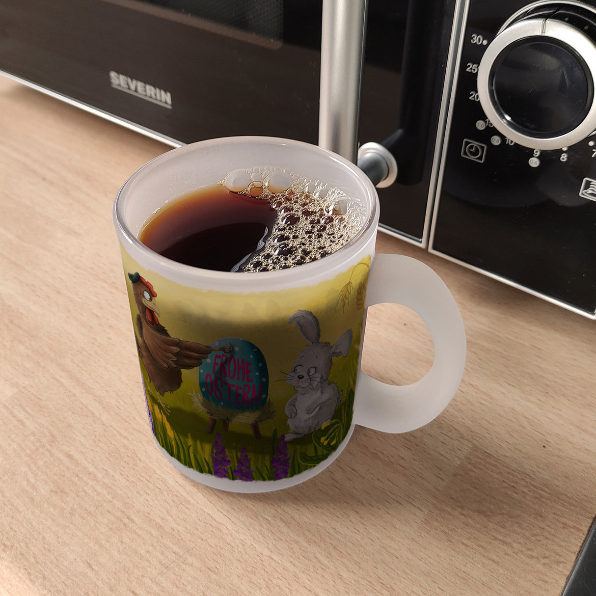 Frohe Ostern Kaffeebecher mit Ostermotiv
