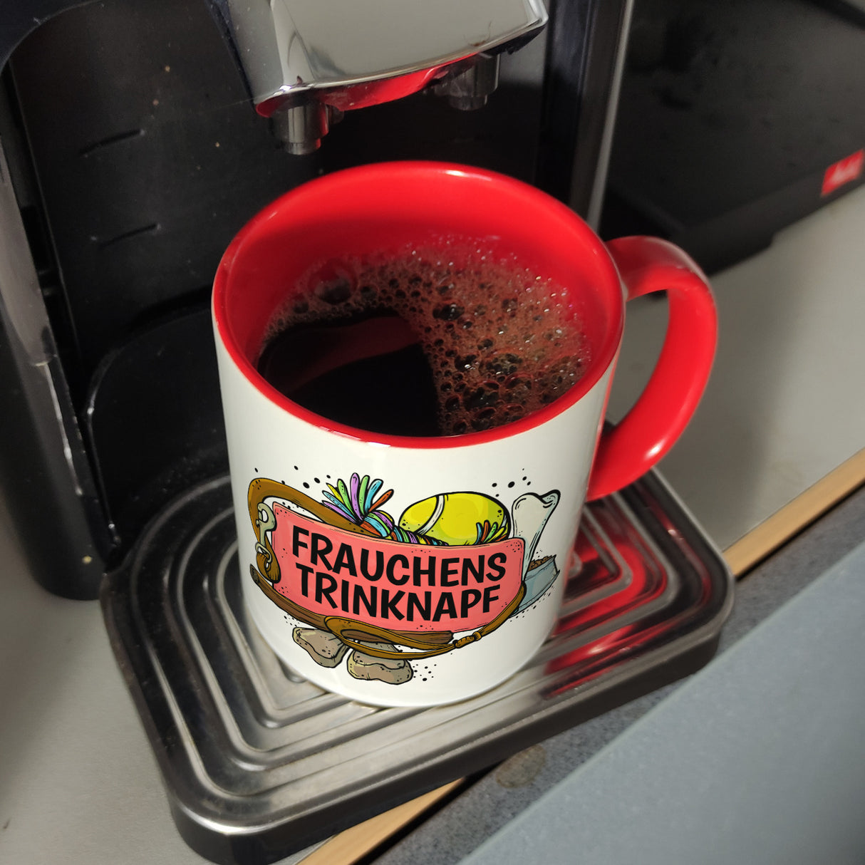 Frauchens Trinknapf Kaffeebecher