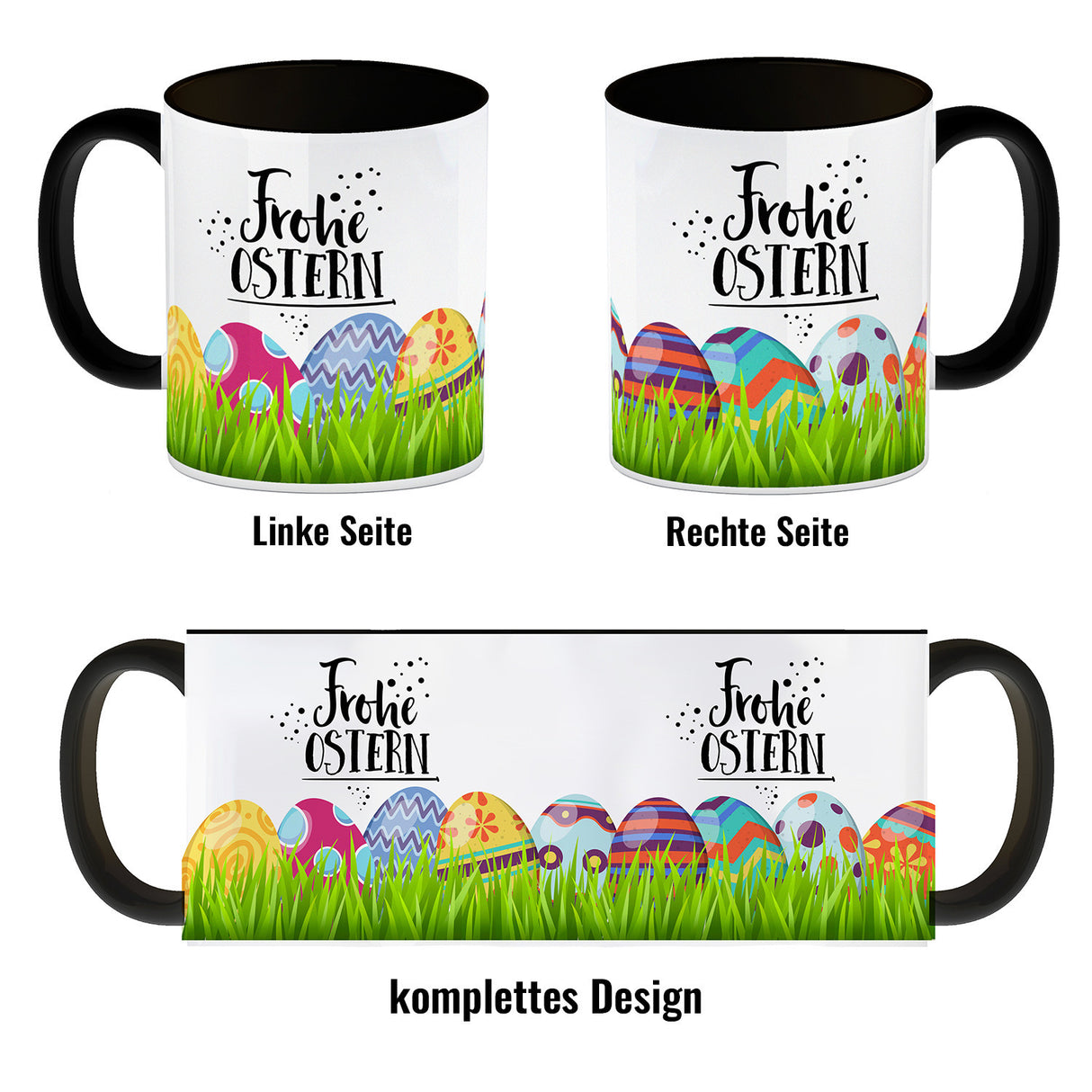 Kaffeebecher mit Spruch: Frohe Ostern