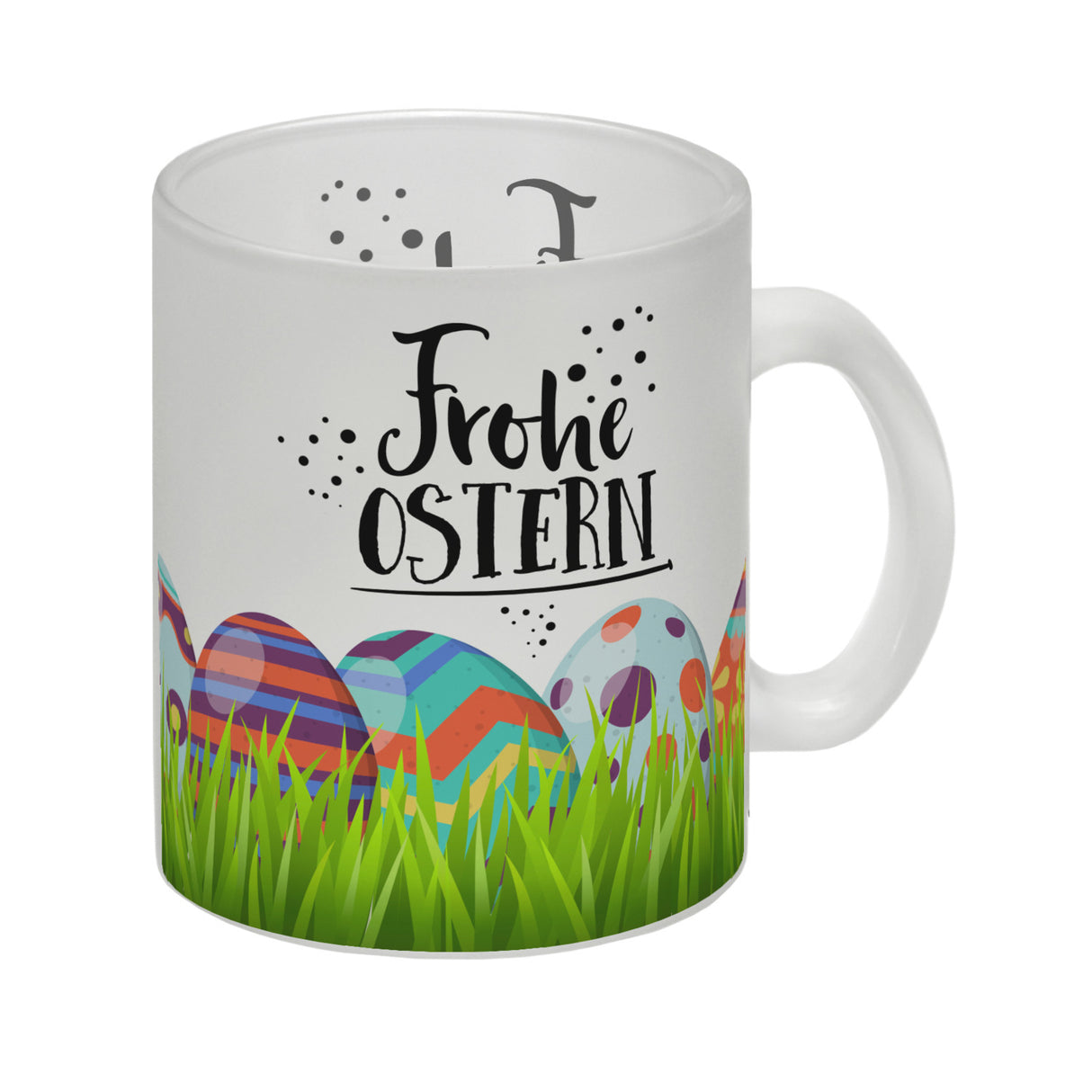 Kaffeebecher mit Spruch: Frohe Ostern