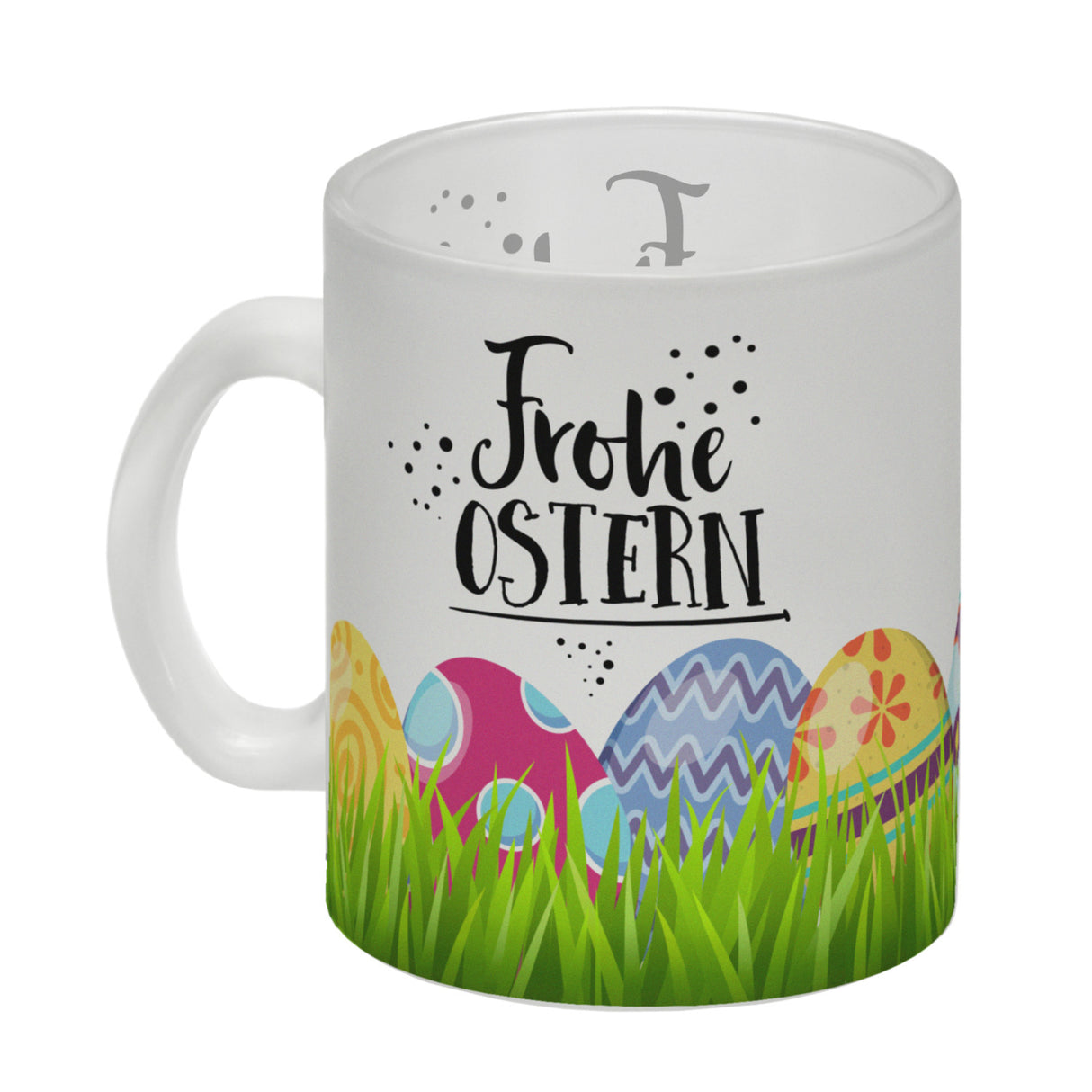 Kaffeebecher mit Spruch: Frohe Ostern