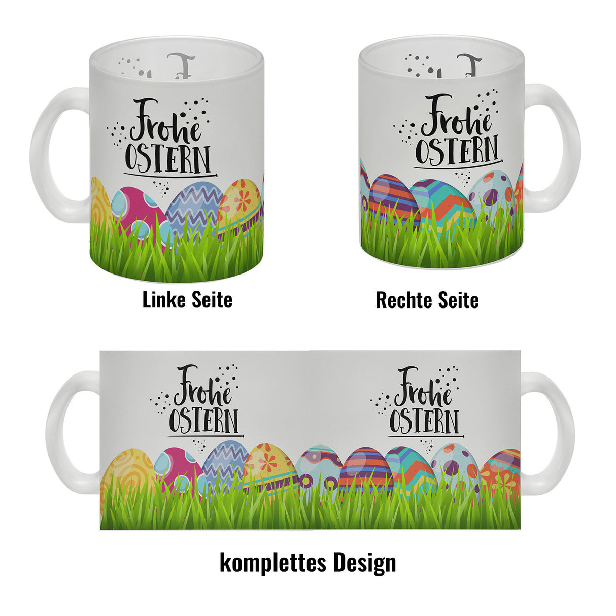 Kaffeebecher mit Spruch: Frohe Ostern