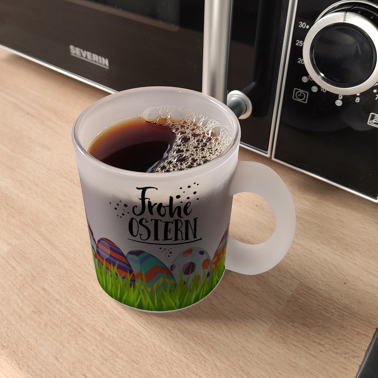 Kaffeebecher mit Spruch: Frohe Ostern