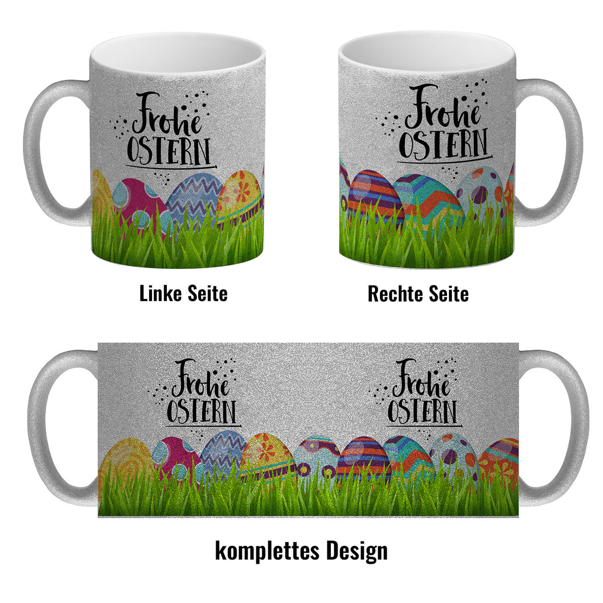 Kaffeebecher mit Spruch: Frohe Ostern