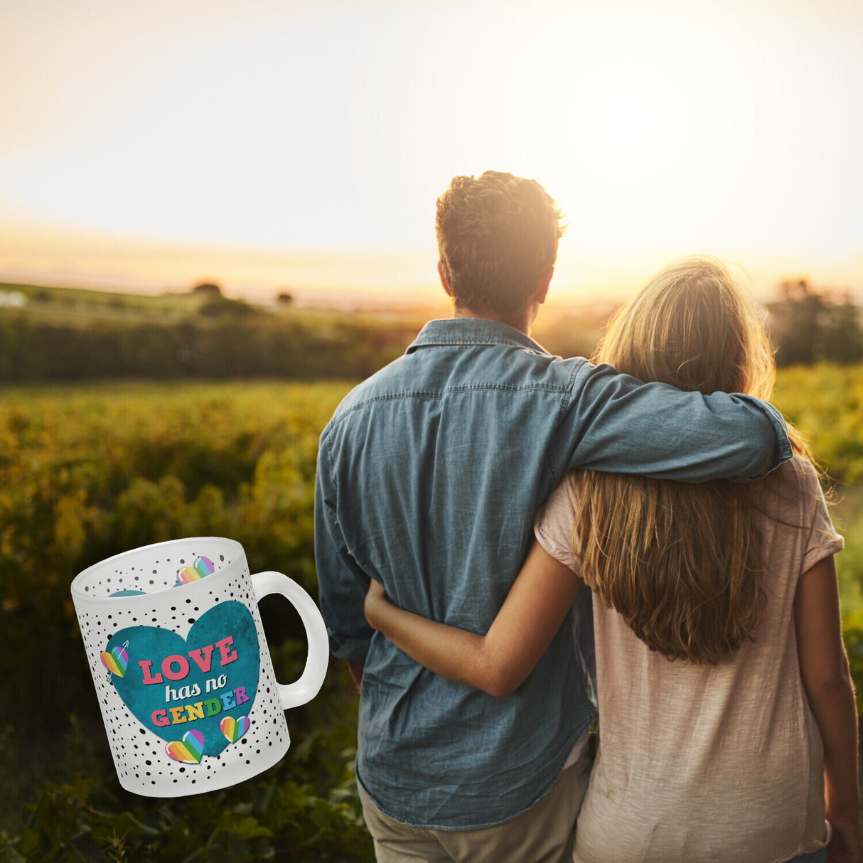 Kaffeebecher mit Spruch: Love has no gender