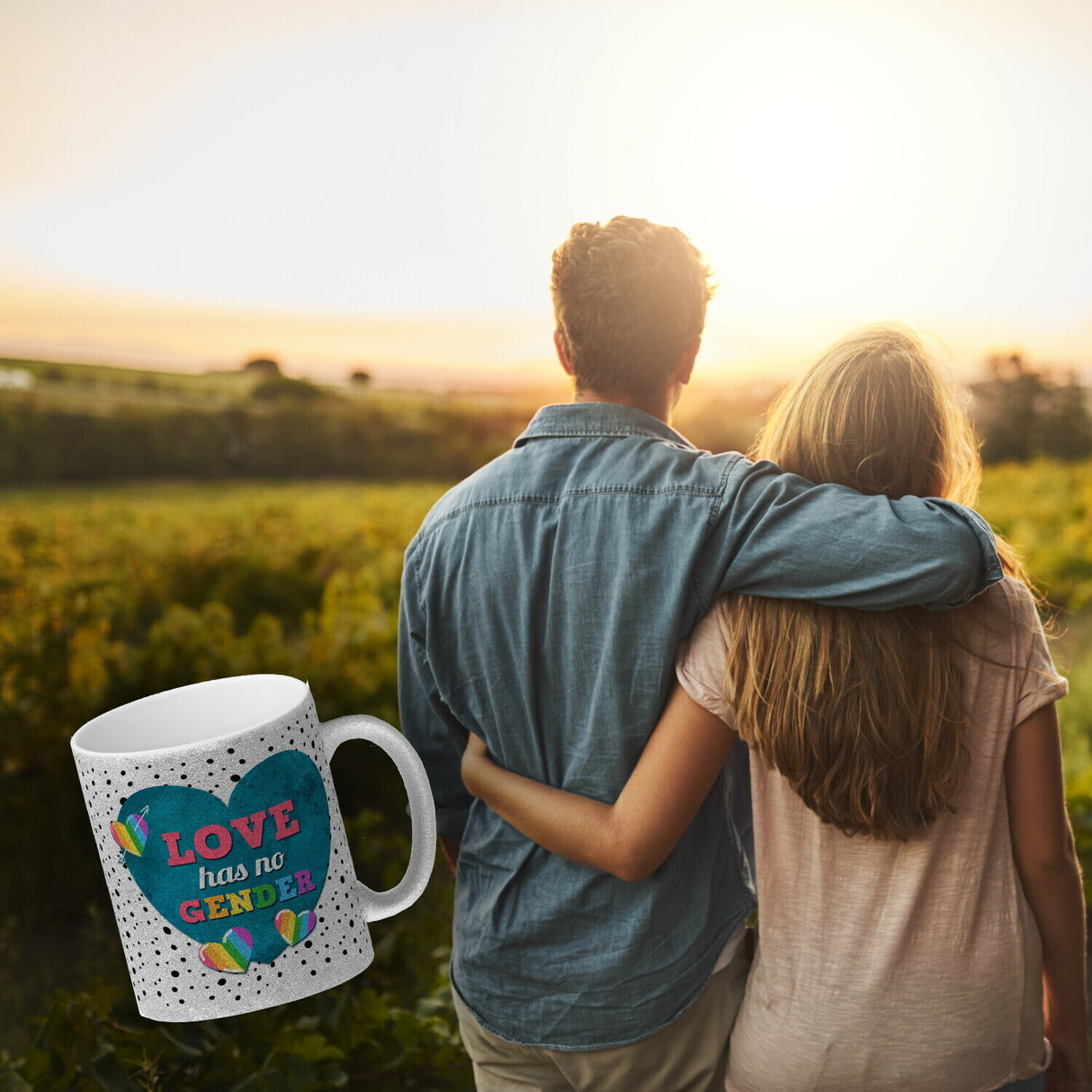 Kaffeebecher mit Spruch: Love has no gender