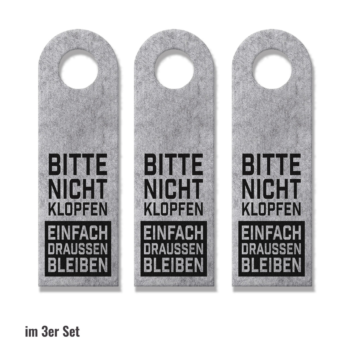 Einfach draußen bleiben oder Komm rein Türhänger