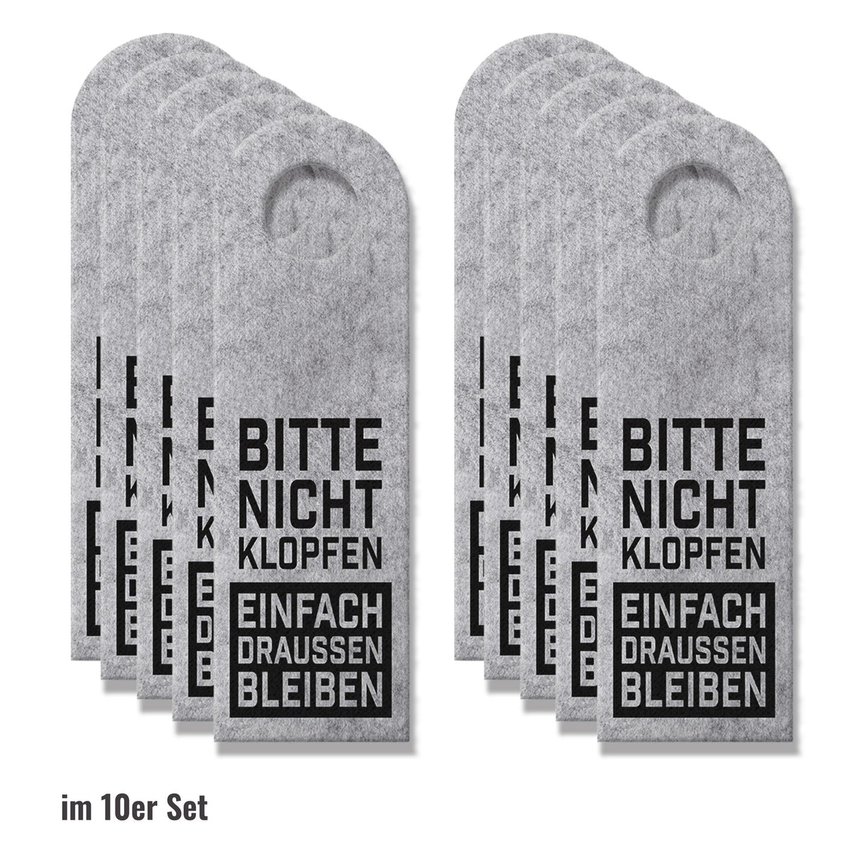 Einfach draußen bleiben oder Komm rein Türhänger