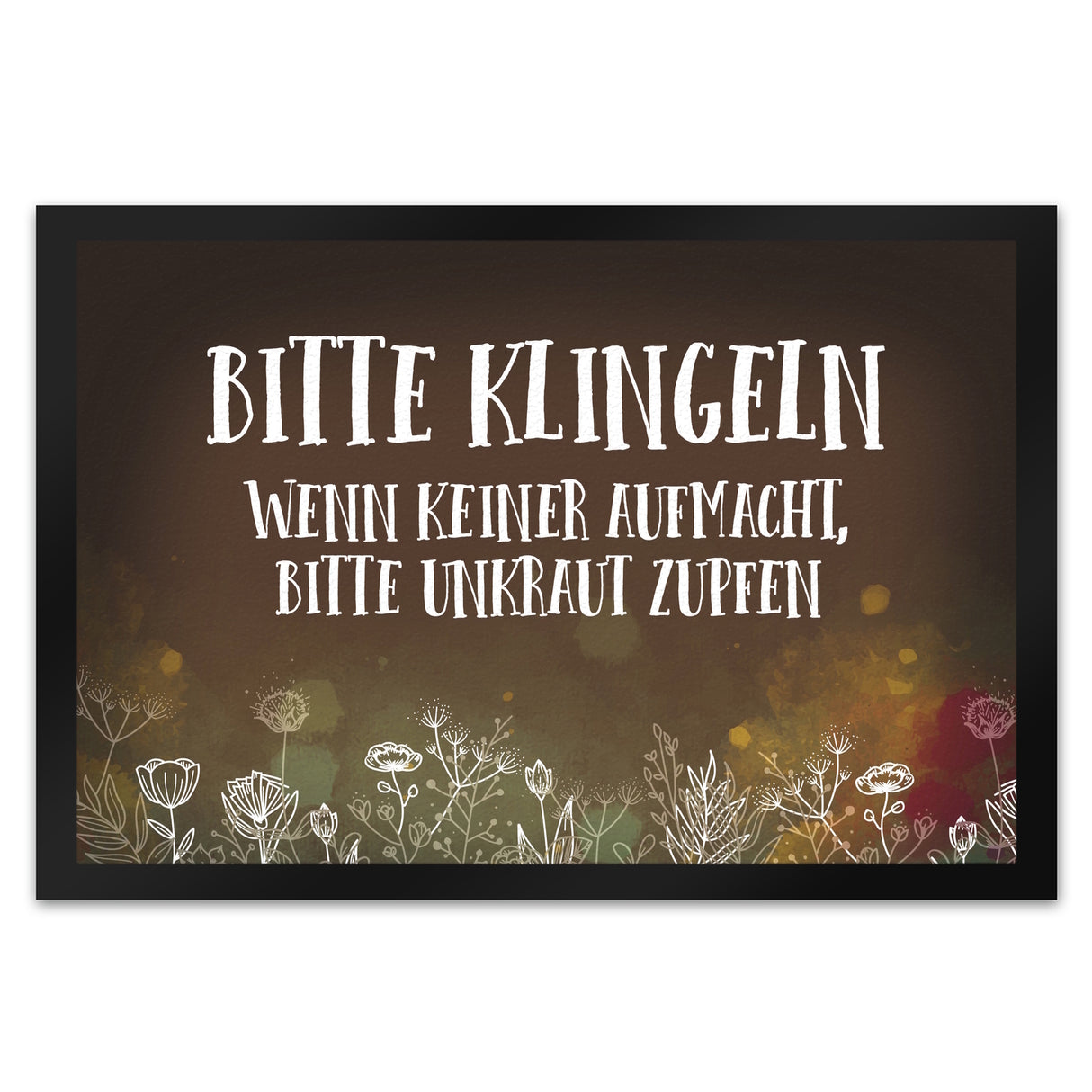 Bitte klingeln - Unkraut Fußmatte