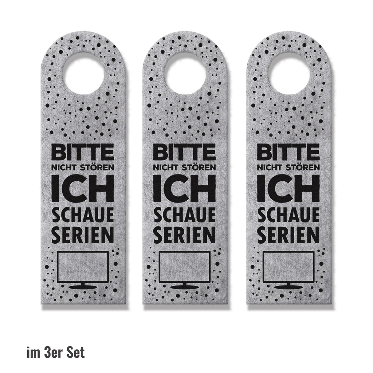 Bitte nicht stören, ich schaue Serien oder Komm rein Türhänger