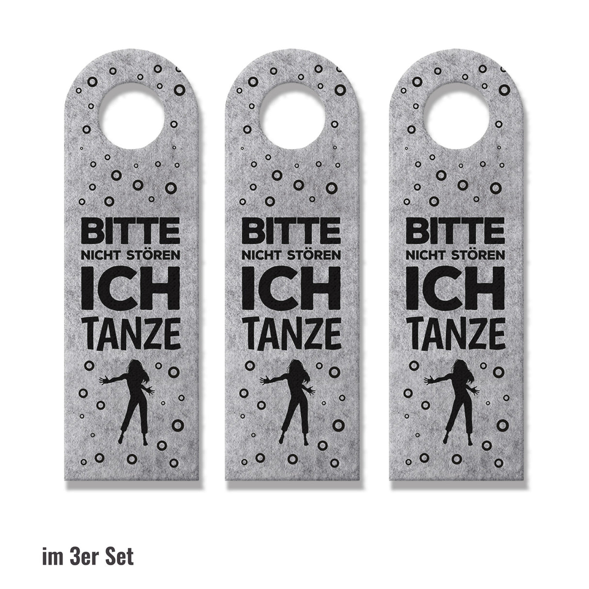 Bitte nicht stören, ich tanze oder Komm rein Türhänger mit Tanz Motiv