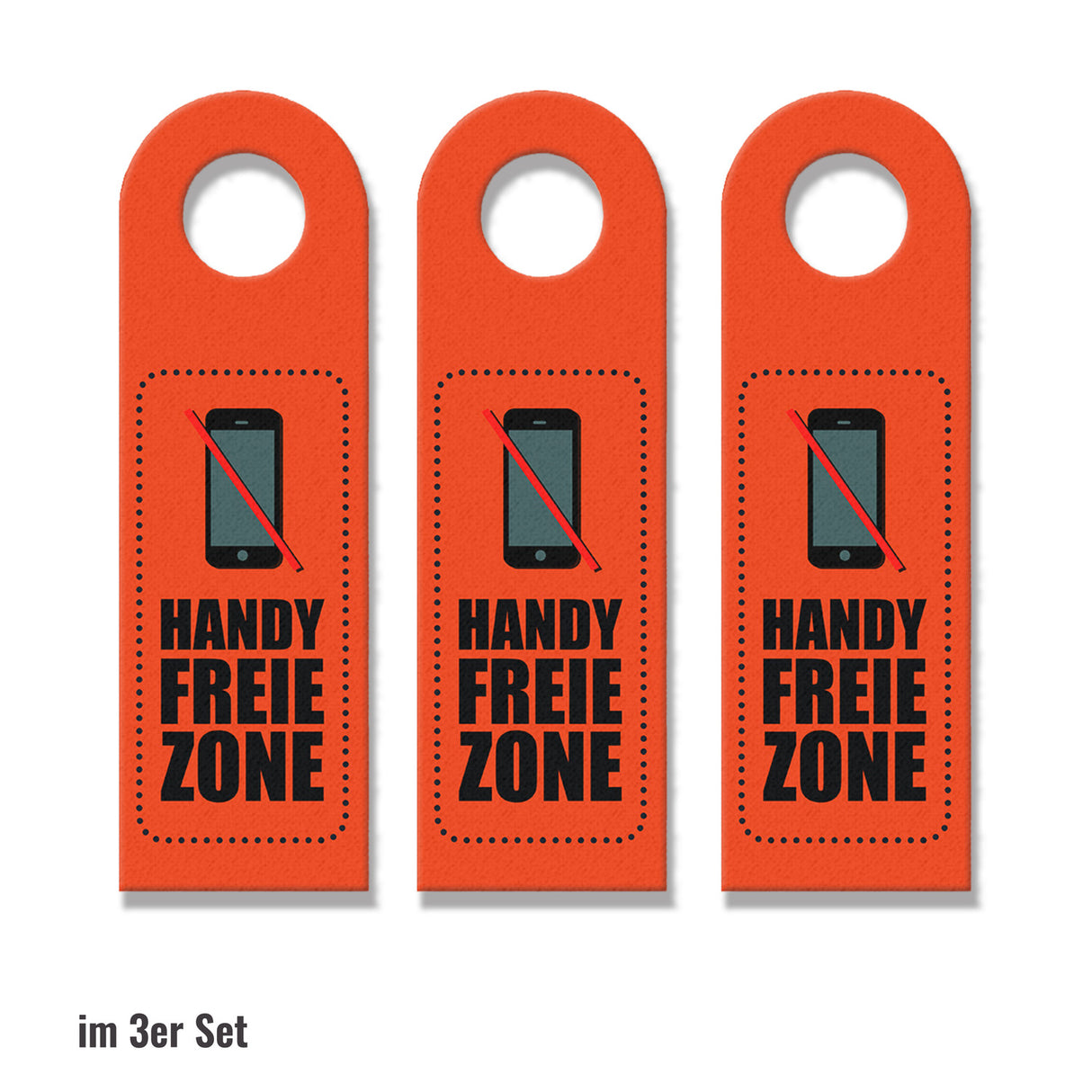 Handy freie Zone Türhänger in Orange