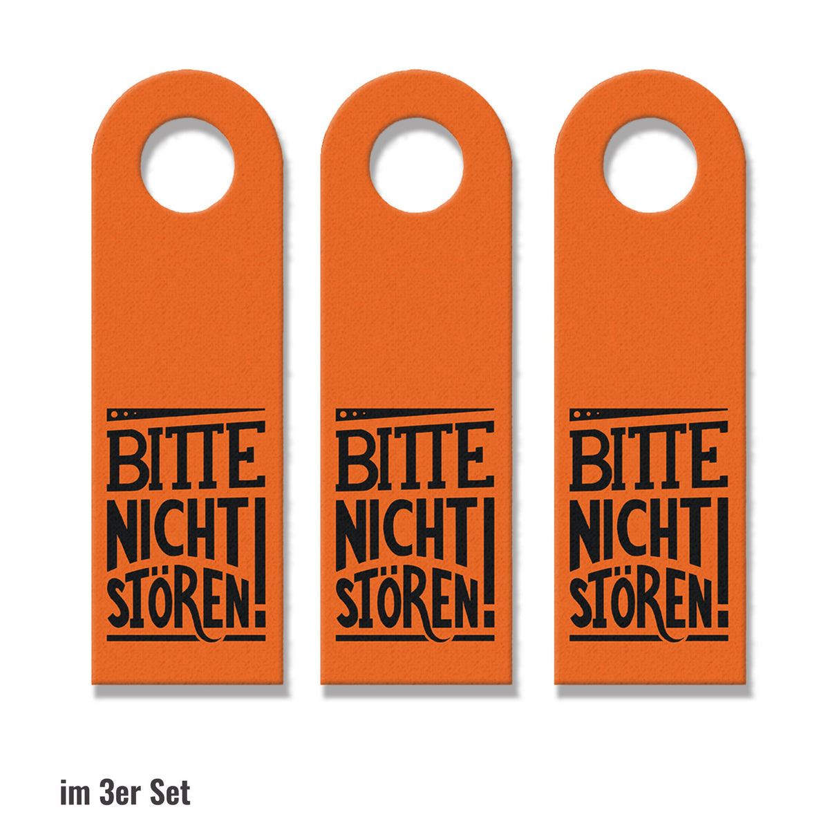 Bitte nicht stören! Türhänger in Orange