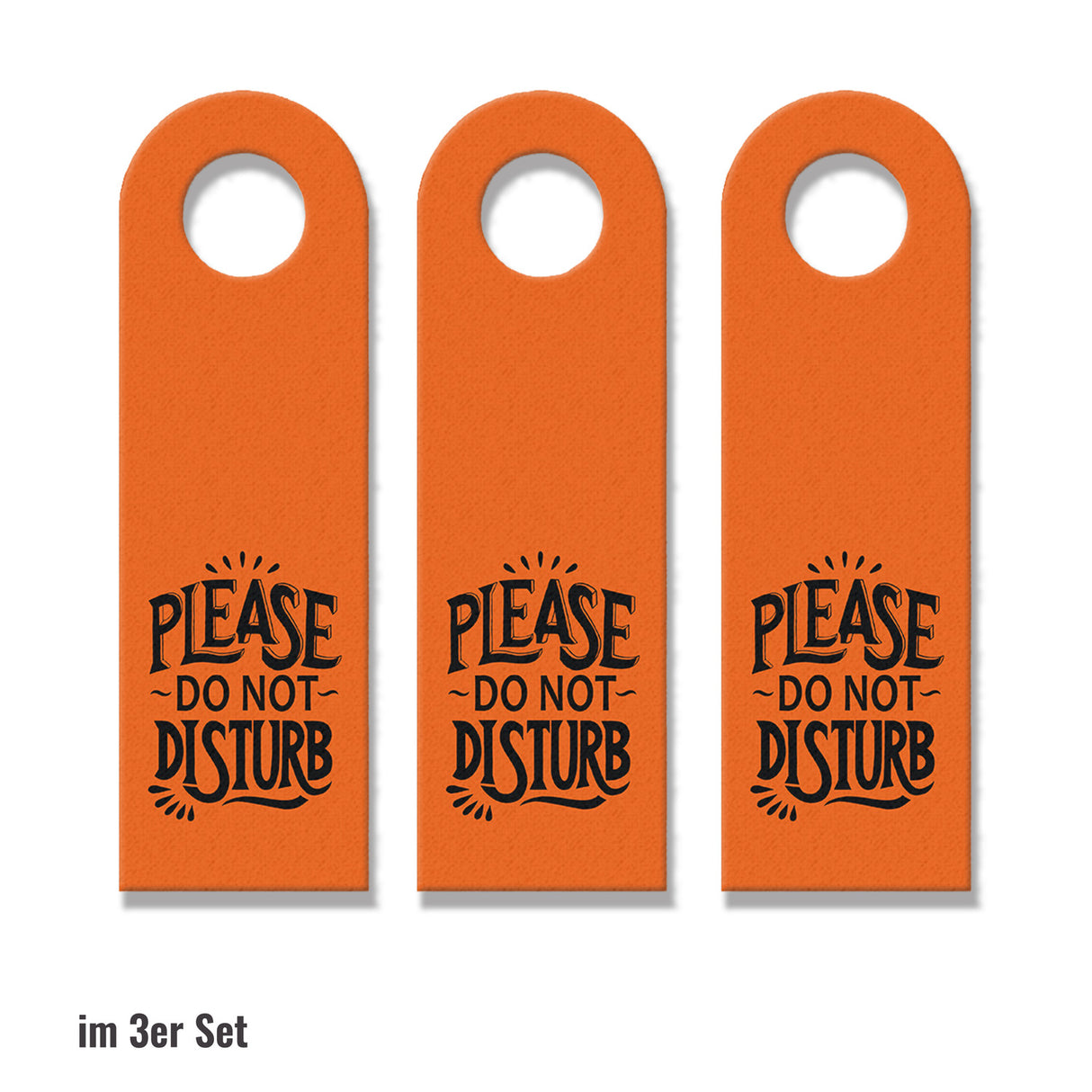 Please do not disturb Türhänger in Orange