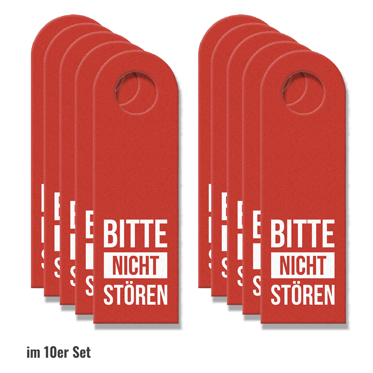 Bitte nicht stören oder Zimmer reinigen Türhänger -Grün