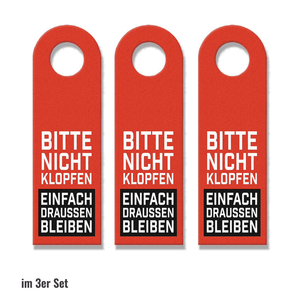 Einfach draußen bleiben oder Komm rein Türhänger -Grün
