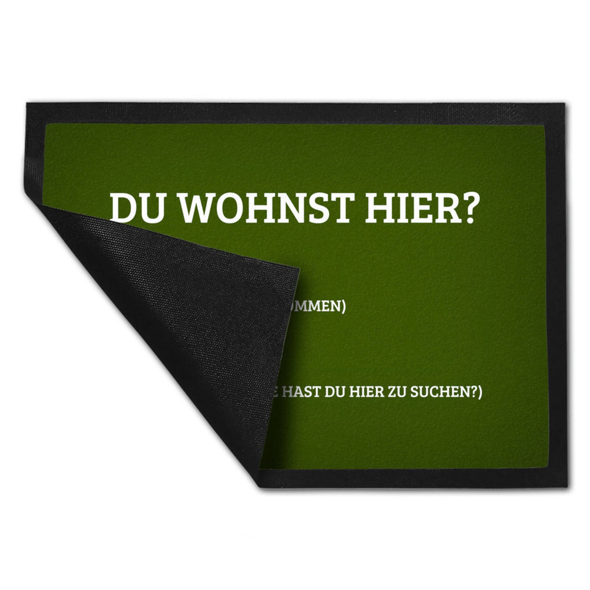 Du wohnst hier Fußmatte Willkommen Zuhause wohnen Haustüre Wohnungstüre