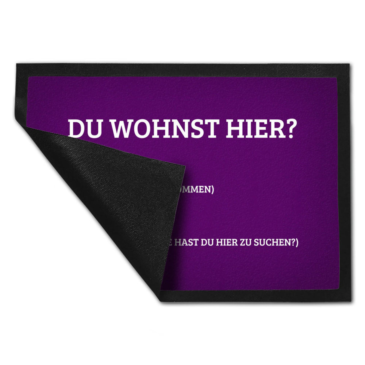 Du wohnst hier Fußmatte Willkommen Zuhause wohnen Haustüre Wohnungstüre
