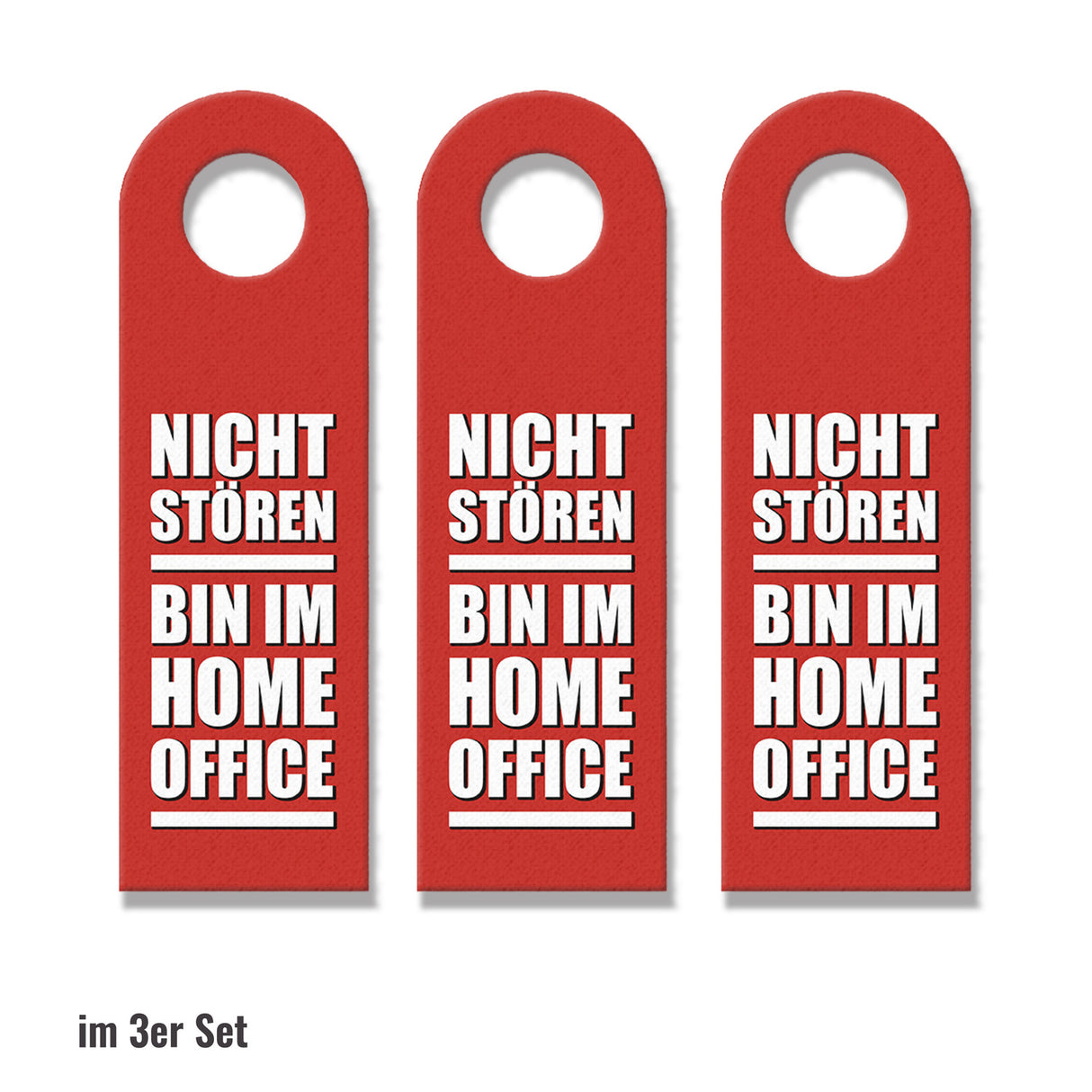 Nicht stören, Homeoffice oder Komm rein Türhänger -grün