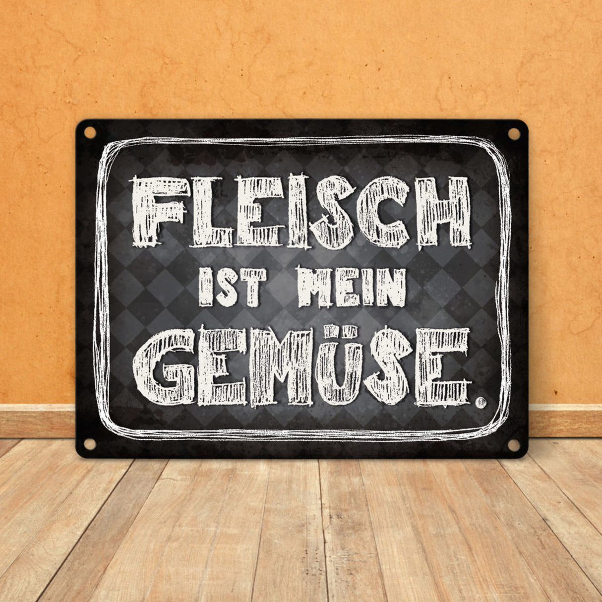 Fleisch ist mein Gemüse Metallschild Wurst Essen Hobby grillen Grill Steak Filet