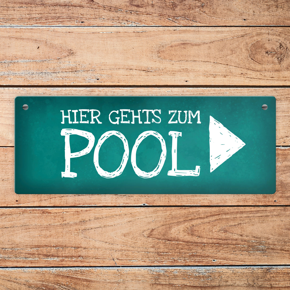 Hier geht’s zum Pool Metallschild Swimmingpool schwimmen tauchen Wasser abkühlen