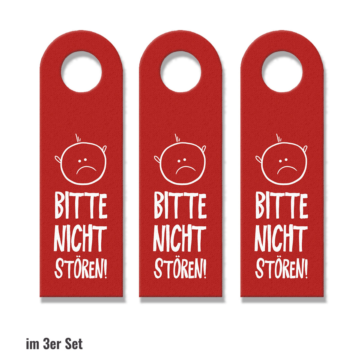 Nicht stören oder Komm rein Türhänger mit Gesichtern Büro Arbeit Geschäft Bürotüre