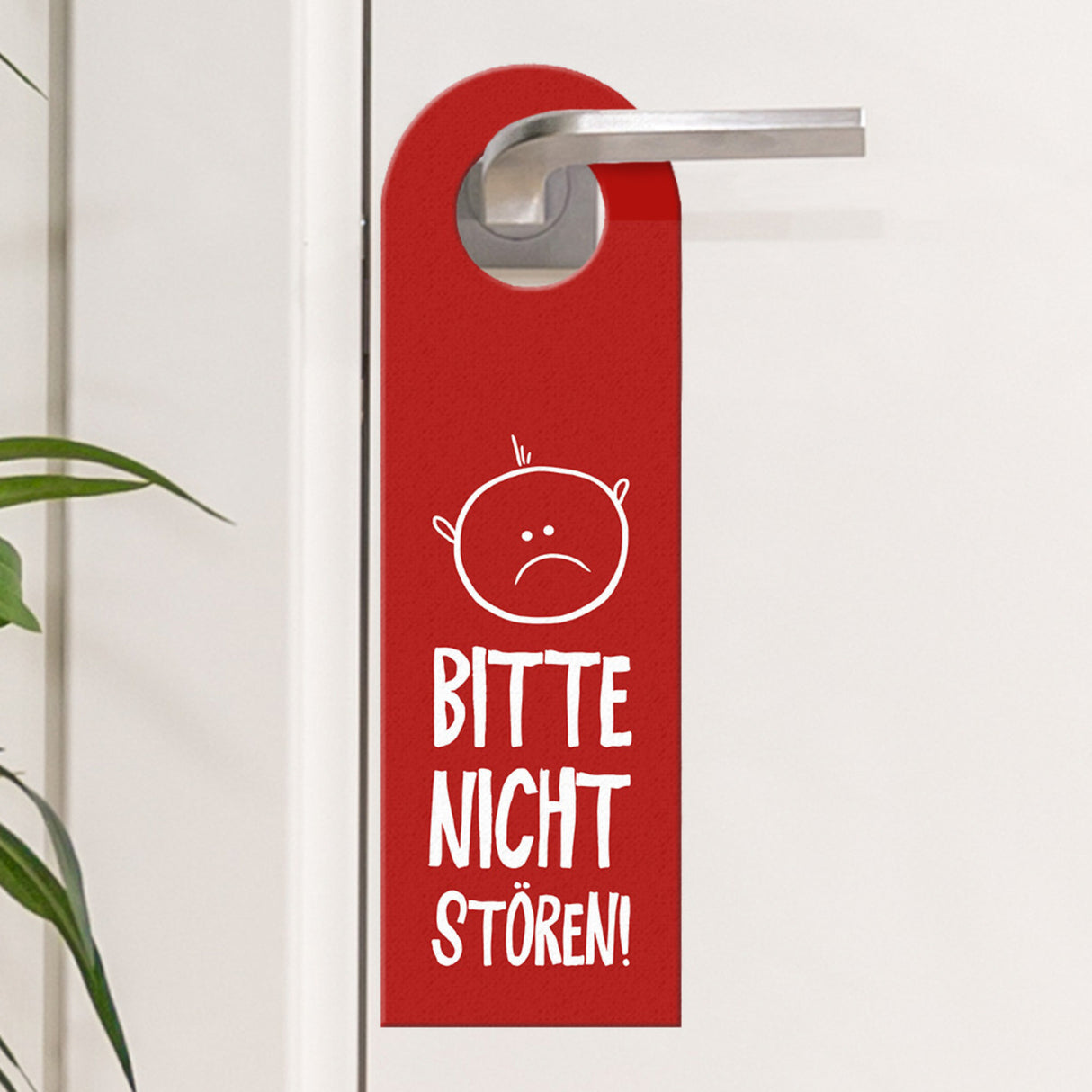 Nicht stören oder Komm rein Türhänger mit Gesichtern Büro Arbeit Geschäft Bürotüre