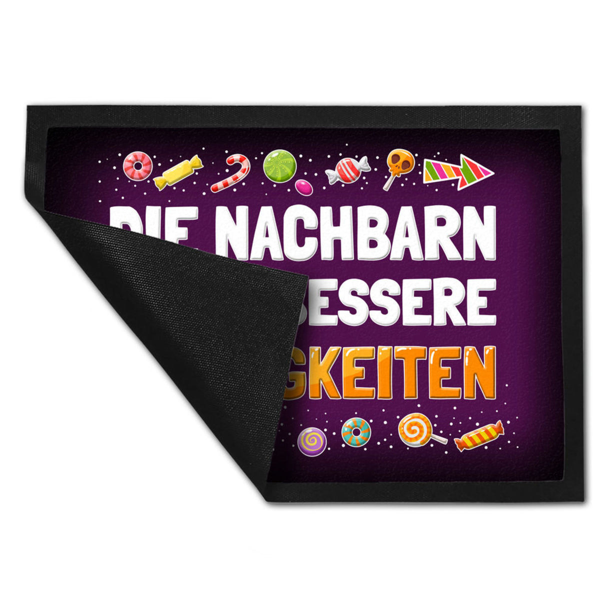 Die Nachbarn haben bessere Süßigkeiten Fußmatte Halloween Kinder Kind nacht Angst
