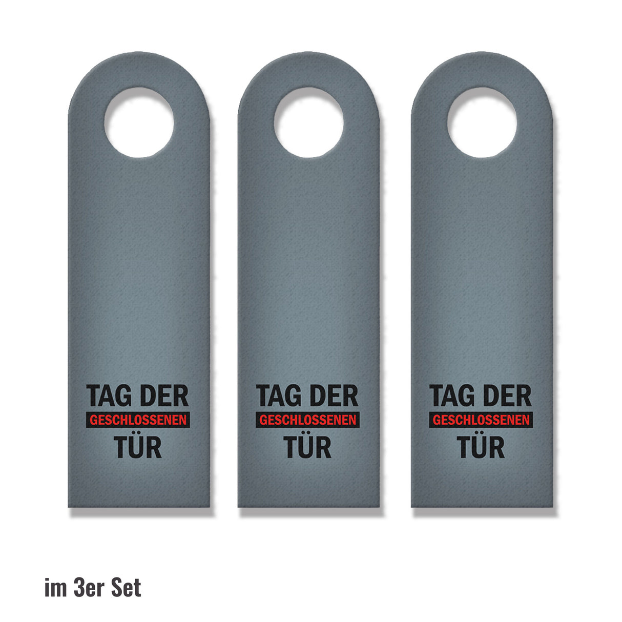 Tag der geschlossenen oder offenen Tür Türhänger